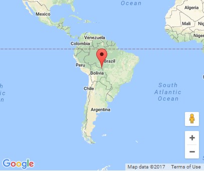 Zuid-Amerika kaart