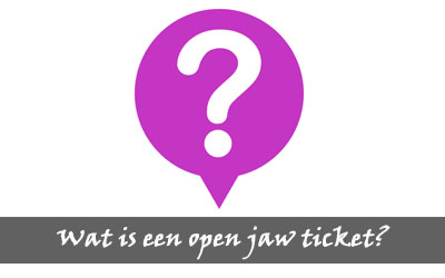 Wat is een open jaw vliegticket?