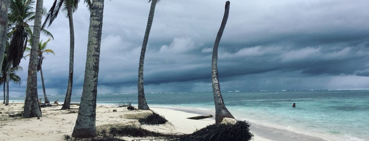 San Blas eilanden zijn zelfs bij slecht weer prachtig.