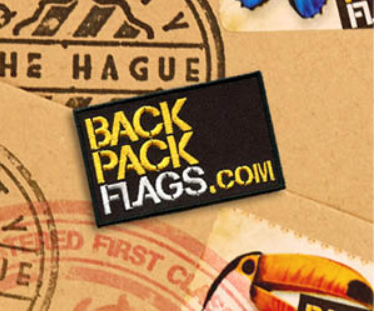 Backpackflags zijn vlaggetjes die je op je backpack kunt stikken o.a. verkrijgbaar op Backpackflags.com